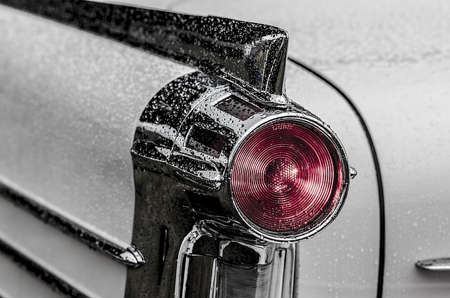 Vintage classic car gleaming under soft studio lights, reflecting Gear Flux's appreciation for automotive heritage.